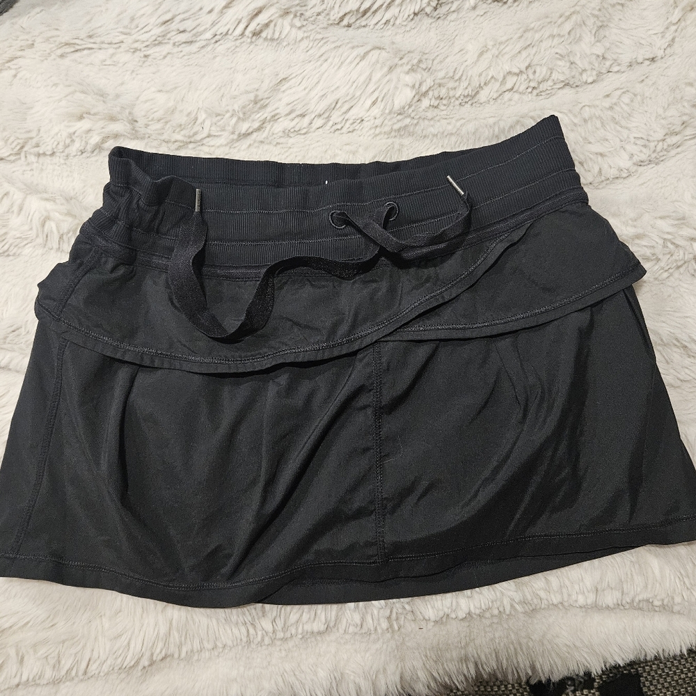 Lululemon Pace Rival Skirt - Black - Size 6 - Tall/Long Length - Picture 2 of 6